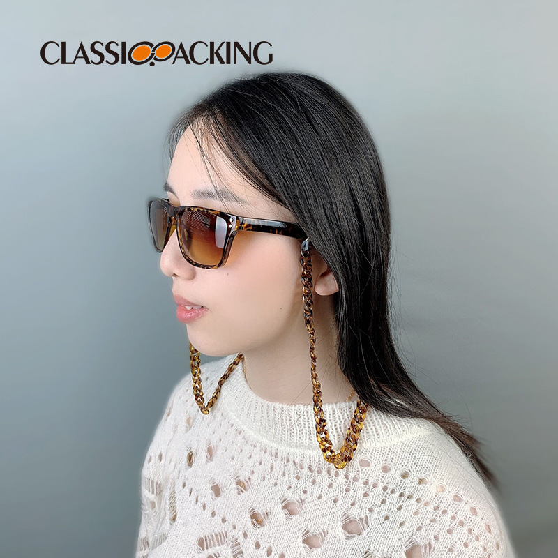 Europe and the United States cross-border chain woven sunglasses men's and women's hanging neck glasses with plastic non-slip chain acrylic glasses chain Europe and the United States cross-border chain woven sunglasses men's and women's hanging neck glasses with plastic non-slip chain acrylic glasses chain