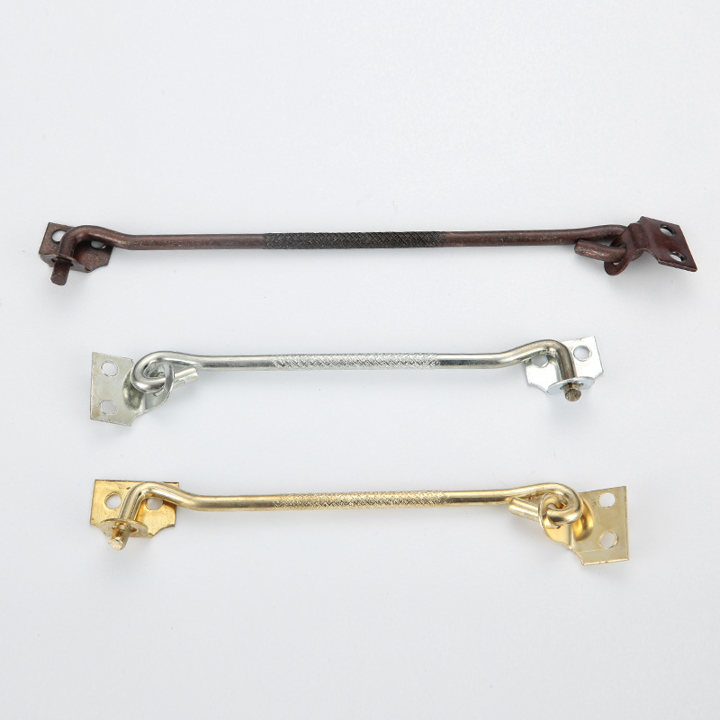 Vintage window wrought iron hook for window latch lock 6 inch 8 inch solid nail hook fixed wind hook