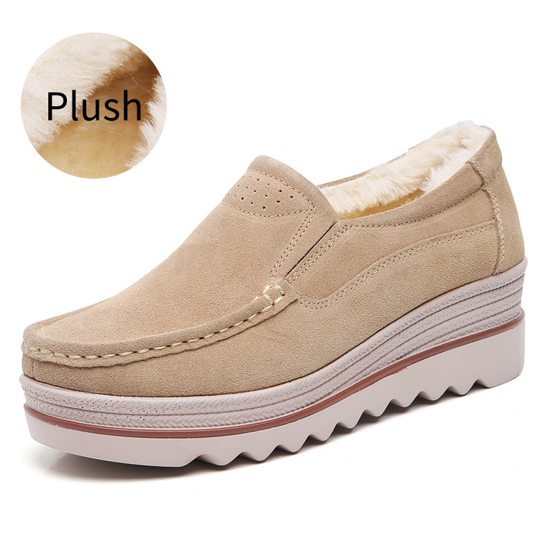 Autumn 2022 New sneaker Women's Shoes Korean Thick Bottom Leather Fashion Casual Shoes Women's Shoes