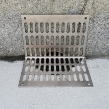 ✅L型侧排卫生间侧面下水道侧墙防鼠排水网75管150地漏过滤网格栅