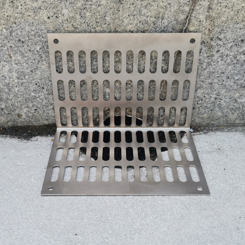 ✅L型侧排卫生间侧面下水道侧墙防鼠排水网75管150地漏过滤网格栅