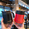 Thermos suitable for men and women, coffee handle for beloved stainless steel, trend tea with glass, cup