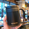 Thermos suitable for men and women, coffee handle for beloved stainless steel, trend tea with glass, cup