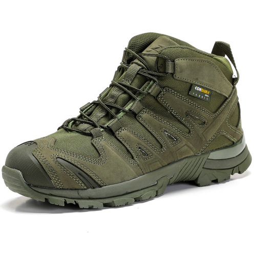 New outdoor sports shoes, tactical military boots, land combat boots, men's mid-cut desert boots, hiking shoes, mountain camping supplies