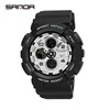 Street waterproof universal digital watch for leisure, suitable for teen