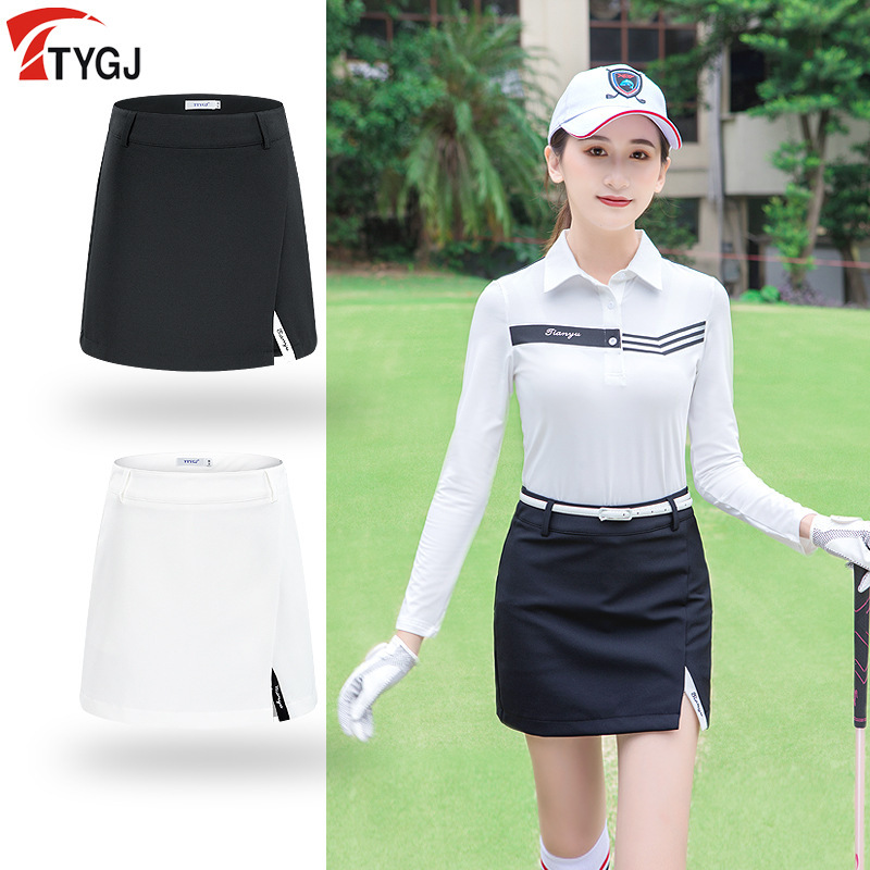 Spring and Autumn New Golf Clothes Women's Ball Clothing Women's Suit Long Sleeve Top T-shirt Anti-running Short Culottes