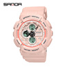 Street waterproof universal digital watch for leisure, suitable for teen