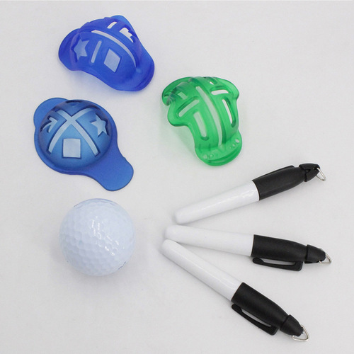 Manufacturer wholesale golf marker set plastic golf hat shaped marker cross-border hot selling wholesale