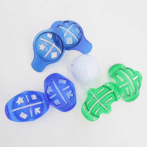 Manufacturer wholesale golf marker set plastic golf hat shaped marker cross-border hot selling wholesale