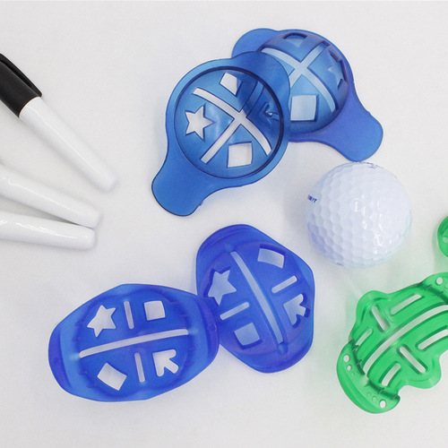 Manufacturer wholesale golf marker set plastic golf hat shaped marker cross-border hot selling wholesale