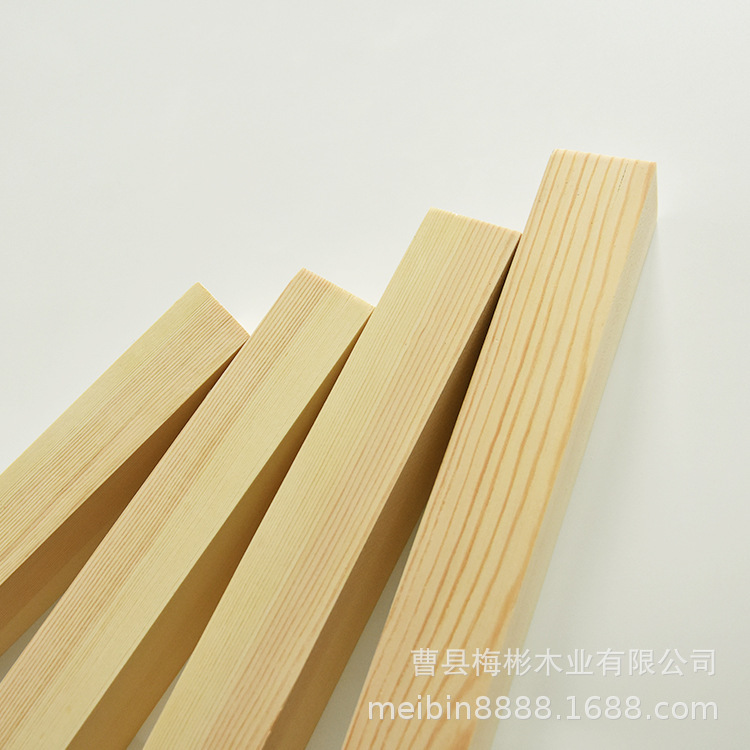 Pine wood strip plank square board paulownia wood strip round bar round piece wood square Woodworking materials building Wood square wood crafts