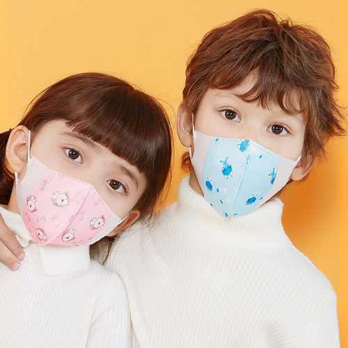 Children's disposable protection 5 pieces four-layer dust-proof melt-blown cloth filter cartoon baby DRKZ03