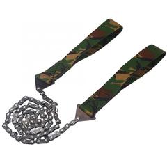 24-inch survival chain saw hand-pulled camouflage outdoor camping pocket chain saw portable garden logging wire saw tool