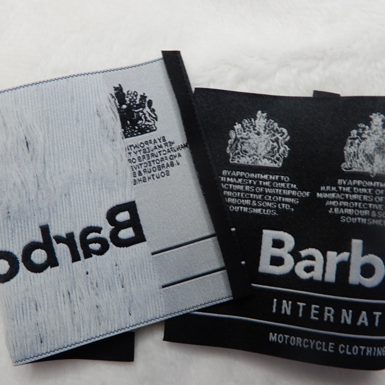 黑缎洗水标 臂章 唛头领标帽子贴标毛绒玩具侧标袖标