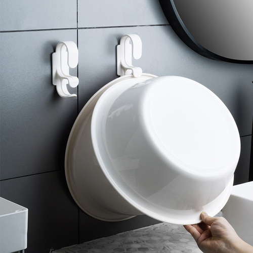 1578 punch-free basin hook, powerful double-layer basin storage rack, can hang multiple basin storage racks