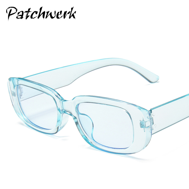 Fashion European and American small frame sunglasses women's cross-border square olive green colorful sunglasses ins street shot glasses fashion
