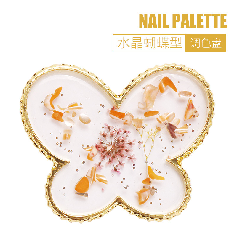 Nueva paleta de manicuras cristal ágata resina de pintura de uñas herramientas de tablero de visualización