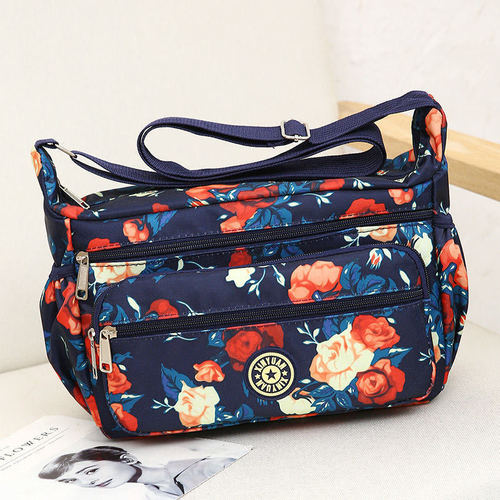 2024 New Oxford Waterproof Shoulder Bag Lightweight Large Capacity Korean Style Casual Middle-aged and Elderly Bag Multi-Compartment Crossbody Bag
