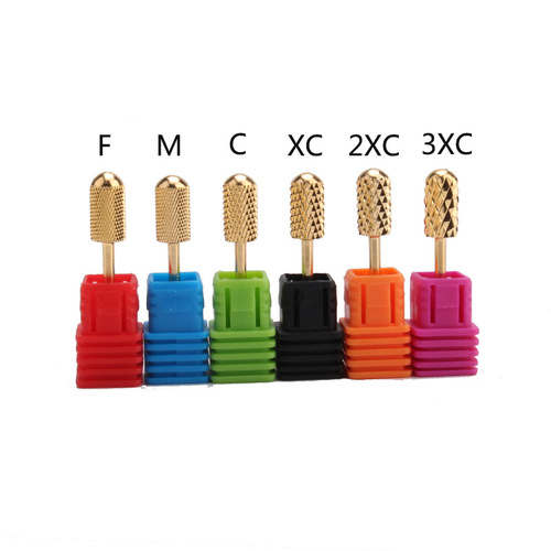 Manufacturer specializes in manicure tungsten steel grinding head polishing and nail removal single cylindrical gold and silver tungsten steel grinding head