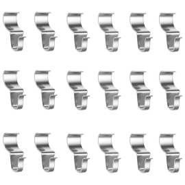 跨境乙烯板挂钩乙烯基侧钩不锈钢S形隐藏墙缝壁板免打孔吊钩防脱