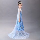 Наряд маленькой принцессы, демисезонное рождественское детское платье, «Холодное сердце», в западном стиле