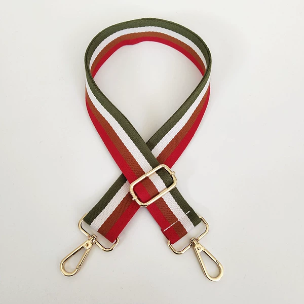 Red brown strip+gold hook
