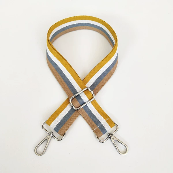 Yellow and white strip+silver hook