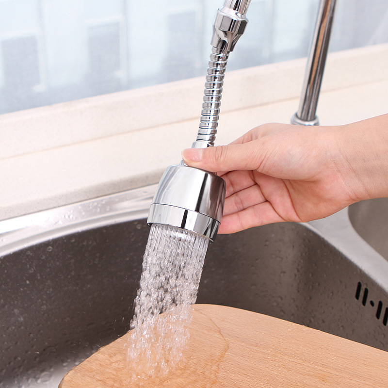 Faucet Splash-Proof Extender Universal Tap Water Showerhead Water-Saving Rotatable Filter Nozzle
