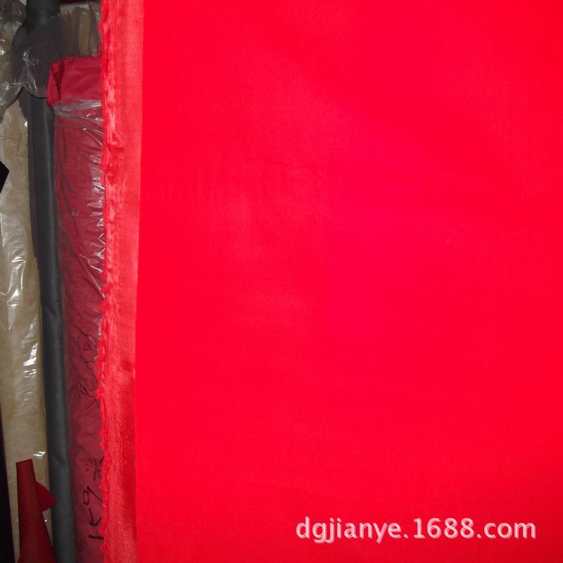 植绒布 缎带植绒布 彩带植绒布 大红圣诞植绒布