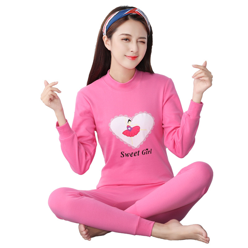 Fábrica al por mayor adolescentes medio y grandes Niños Niñas Ropa interior conjunto niñas otoño ropa pantalones largos ropa interior delgada conjunto
