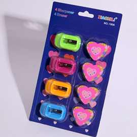 创意文具礼品套装8件套 儿童铅笔小礼品小学生橡皮擦卷笔刀套装