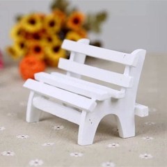 zakka迷你白色公園椅子 拍照道具/飾品拍攝/攝影背景
