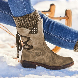 2020 foreign trade autumn and winter new casual wool mouth short boots Women's thick-soled snow boots all-match Martin women's boots in stock