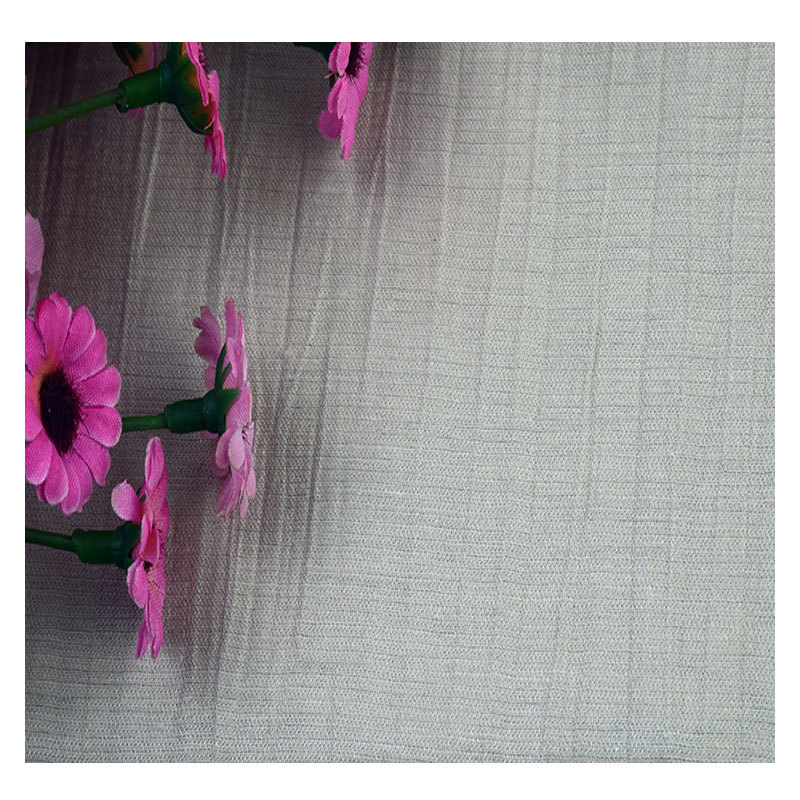 批发 锦纶单丝亚麻/棉色织素色布料 尼龙亚麻/棉交织混纺面料