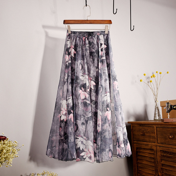 Autumn retro beach dress