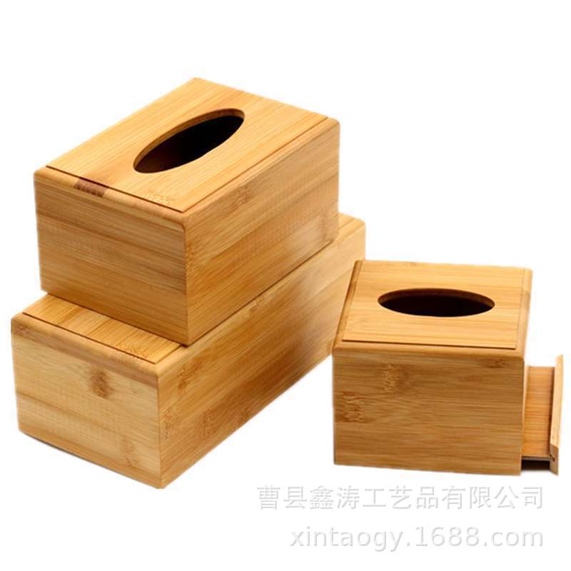 Directo de fábrica de madera maciza de madera caja de pañuelos caja del hogar creativo multifuncional caja de pañuelos sala de estar simple rollo caja
