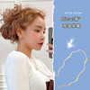 Metal wavy universal headband to go out, non-slip hairpins, internet celebrity