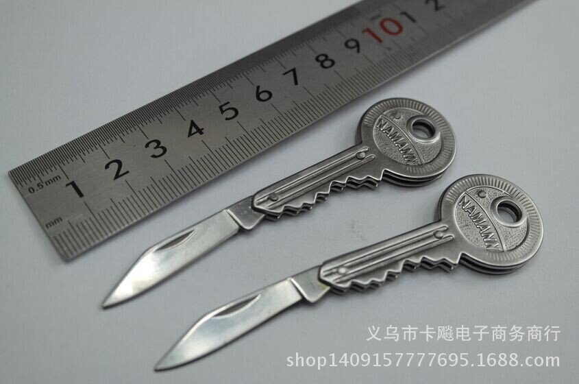 批发迷你钥匙刀 钥匙扣折叠刀 多功能小刀 不锈钢折刀礼品刀 瑞士