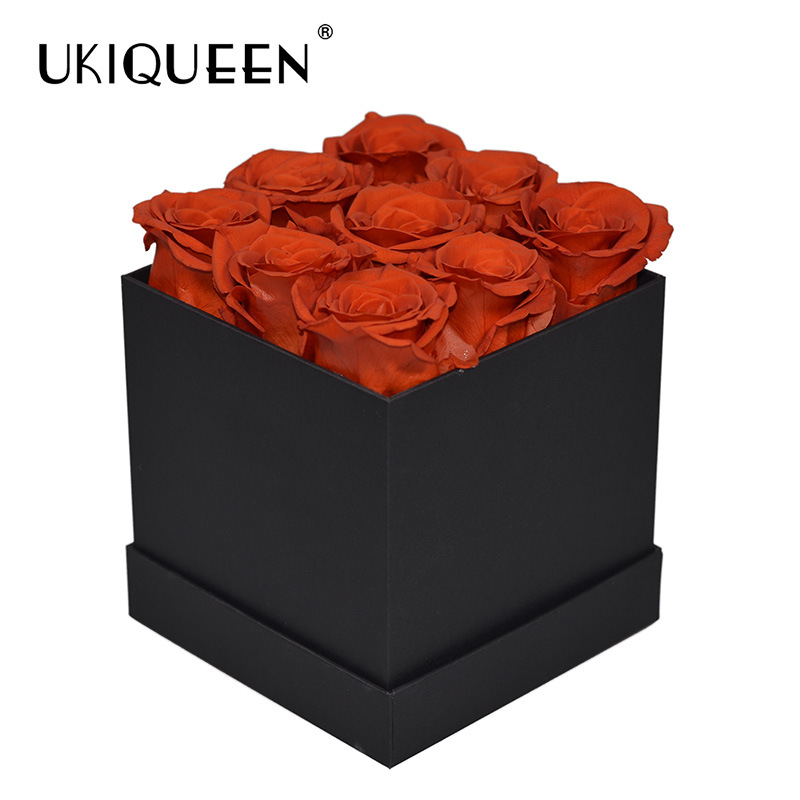 Yunnan Yongsheng flor cuadrado abrazo cubo caja de regalo Día del Maestro Día de San Valentín regalo 9 flores al por mayor