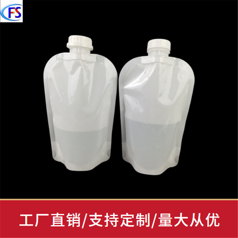 1 L large diameter suction nozzle packing bag customized 1000ml disinfectant/lotion hand sanitizer liquid fertilizer self-supporting