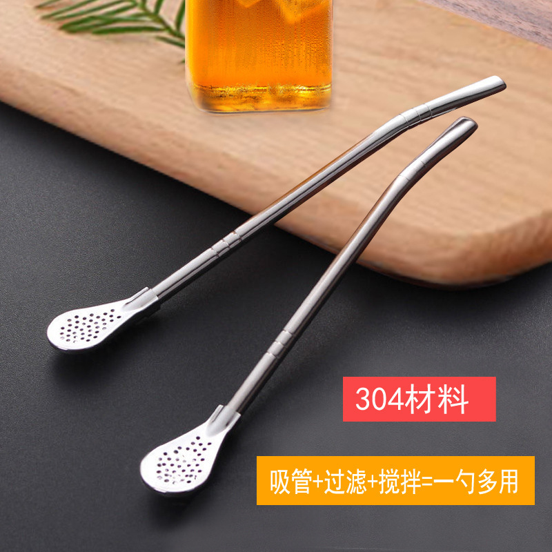 304 stainless steel straw spoon detachable coffee milk tea mixing mate tea spoon detachable stainless steel straw filter spoon 304 stainless steel straw spoon detachable coffee milk tea mixing mate tea spoon detachable stainless steel straw filter spoon