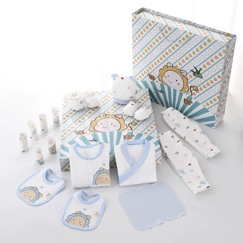 Overall for new born for baby, cotton demi-season set, children's gift box, Birthday gift