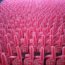 宁波镇海华星手掌海绵 黄色高密度海绵手掌海棉手指冲型