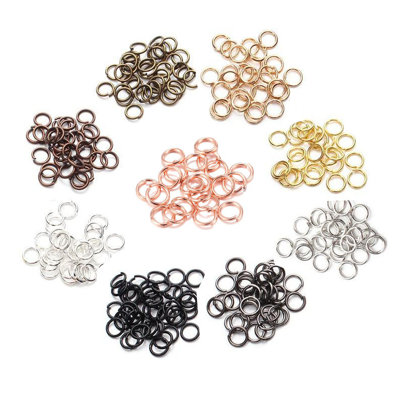 100 O-Rings, Multiple Sizes of Open Rings, Single Iron Rings, C-Rings, Connecting Rings, DIY Jewelry Accessories 100 O-Rings, Multiple Sizes of Open Rings, Single Iron Rings, C-Rings, Connecting Rings, DIY Jewelry Accessories