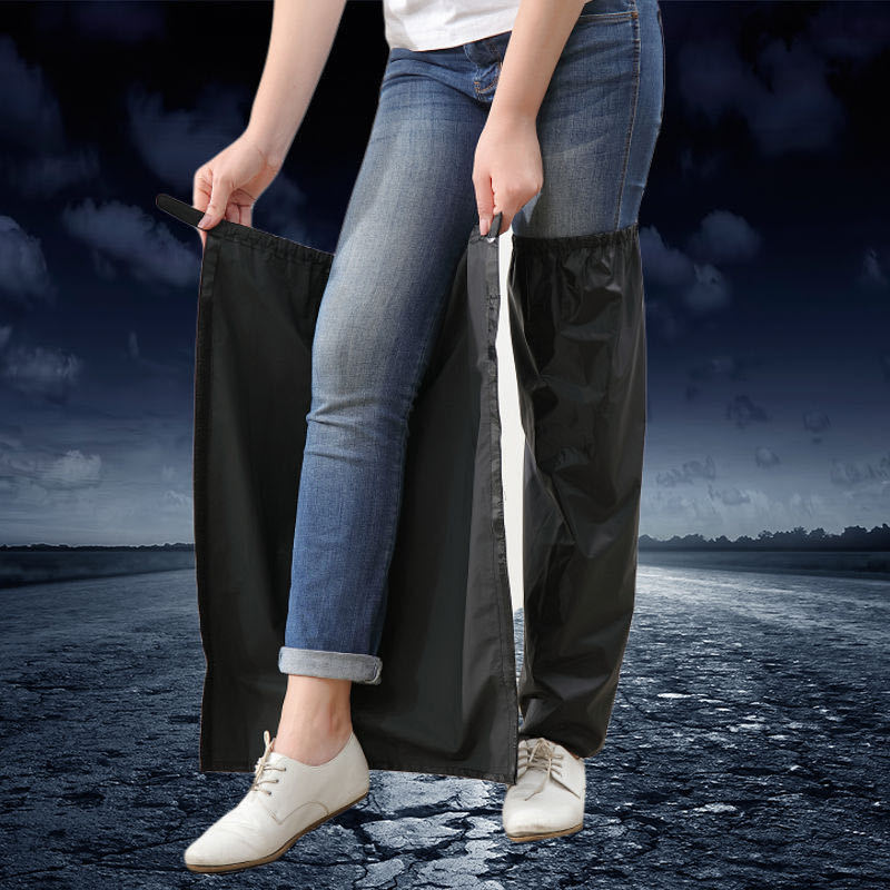 Los pantalones a prueba de lluvia cubren los pantalones impermeables de los hombres y de las mujeres solos cubierta impermeable de la pierna cubierta del pie pantalones tubo anti-Dirty Delantal pantalones de lluvia de los niños de la escuela primaria con el impermeable