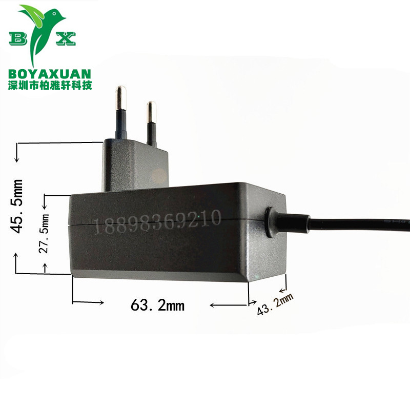 供应24W足功率12V2A24V1A按摩椅美甲灯欧洲CE ROHS认证电源适配器
