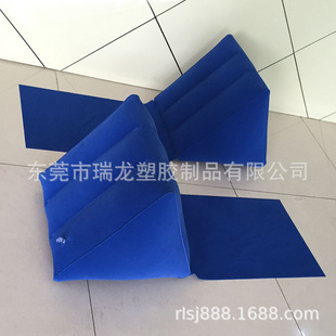 电压工厂D制pvc植绒充气三角垫 沙滩靠垫 加厚充气靠背靠枕-阿里巴巴