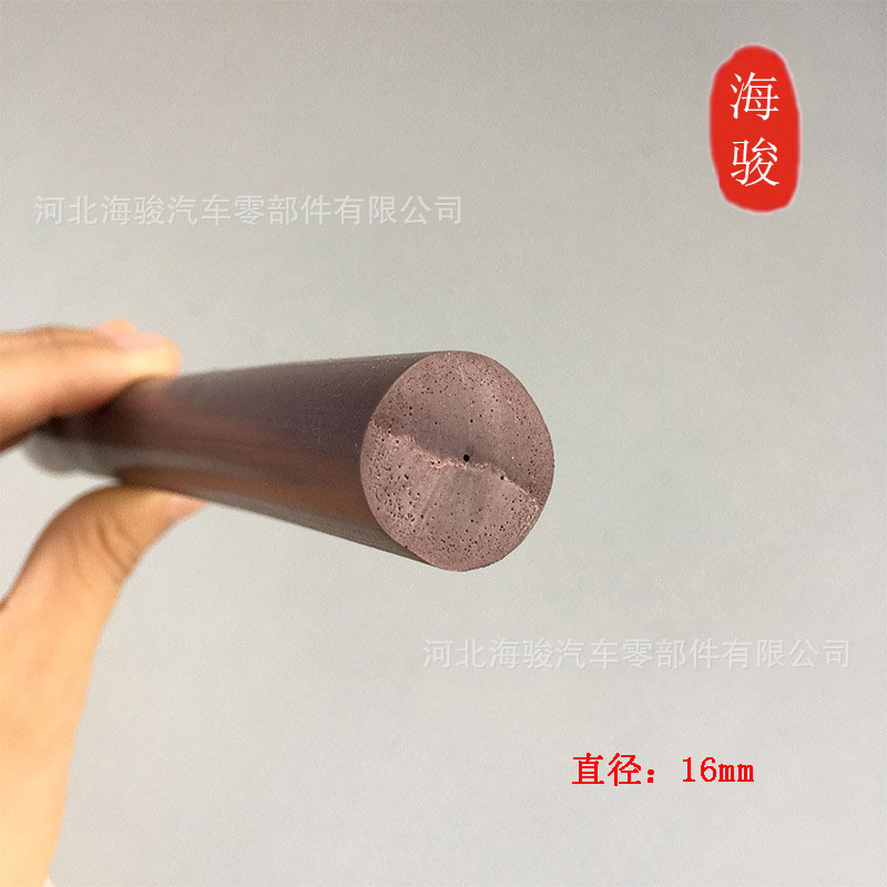 16mm硅胶圆棒 彩色硅胶圆棒 棕色硅胶圆形密封条