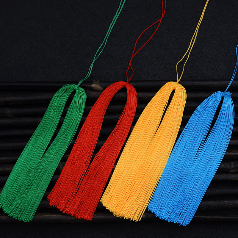Tassel Fringe Semi-Finished Product for Car Hanging, Phoenix Tail Tassel Accessories, Wholesale in Yiwu, In-Stock for Car Decoration
