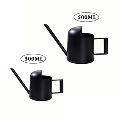Flower watering kettle black stainless steel flower watering kettle cross-border mini compact plant children's watering kettle succulent watering kettle